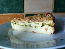 Tarte au riz et aux courgettes