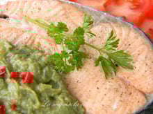 Saumon de Norvège sauce à l'avocat