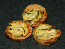 Quiche courgettes bacon chèvre
