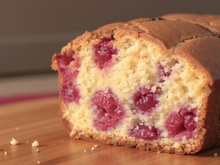 Cake aux framboises