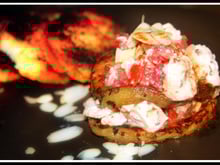 Millefeuilles aubergine tomates