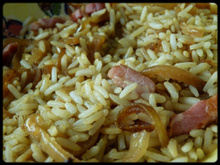 Riz complet à l'oignon
