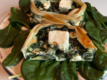 Feuilleté épinard et chèvre