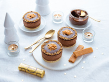 Mini entremets chocolat noisette, croustillant Crêpes Dentelle Gavottes®