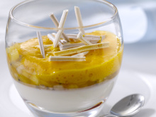 Panacotta de Fromage Fouetté Madame Loïk nature aux fruits exotiques