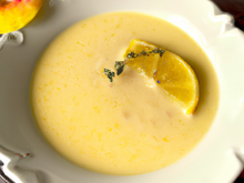 Lieu jaune à la crème de cidre et gingembre