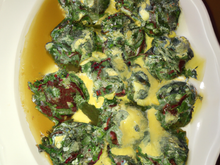 Nid de blettes beurre à l'ail