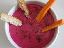 Dips à la betterave pour l'apéritif