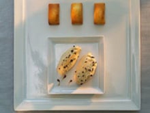 Mousse à la chicorée et financiers