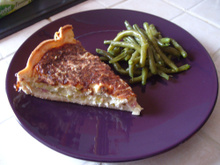 Quiche poireaux lardons