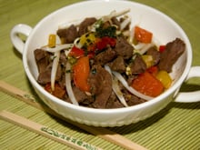 Wok de cœur de bœuf