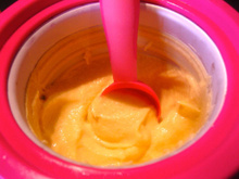Crème glacée au kaki persimon