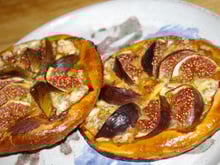 Tarte figues et Fourme d'Ambert