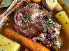 Pot-au-feu au lapin moutardé