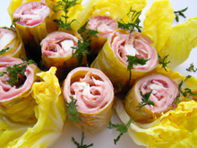 Endives farcies enroulées de jambon cru