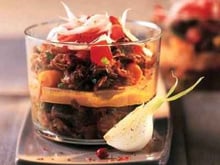 Verrine de queue de bœuf au foie gras