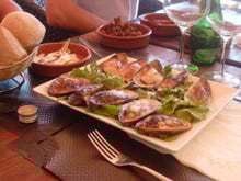 Moules gratinées au carvi