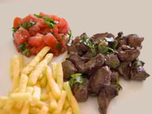 Cœurs de porc braisés