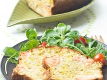 Cake au saumon et poireaux à la Mayonnaise