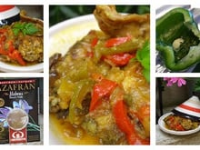 Lapin safrané aux poivrons et citrons confits façon tajine