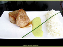 Filet mignon sauce curry