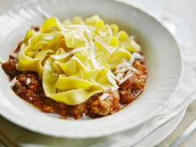 Pappardelle aux saucisses de Greve