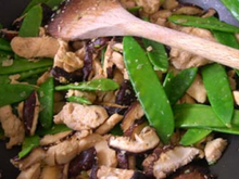 Poulet sauté à la sauce d'huître