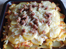 Tartiflette aux dés de pommes rissolées