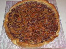 Tarte rouge à l'oignon