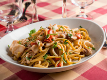 Spaghetti au ragoût de petits calmars