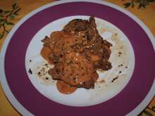 Noisettes de chevreuil sauce poivre
