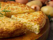 Tortilla espagnole au fromage