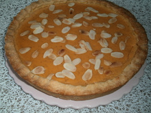 Tarte à la courge et aux amandes