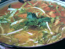 Soupe de poisson aux légumes