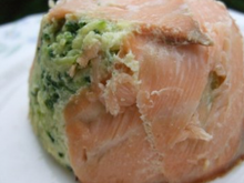 Timbales de courgettes au saumon