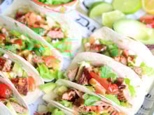 Tacos de mortadelle et steak haché Isla Délice Halal