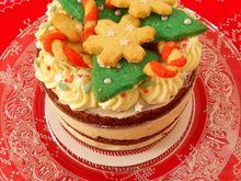 Naked cake de Noël chocolat, épices, tonka