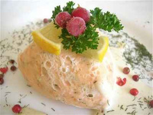 Timbale de saumon à l'aneth
