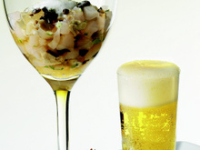 Tartare de Saint-Pierre et huître en gelée de Bière de Printemps