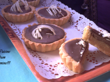 Tartelette au caramel et chocolat !