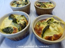 Petit flan de brocoli au parmesan