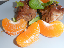 Rôti de veau à la mandarine