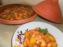 Tajine de crevettes