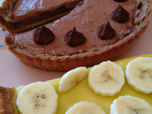 Tarte à la mousse au chocolat et à la banane