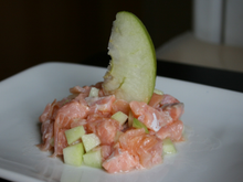 Tartare aux 2 saumons et à la pomme Granny Smith