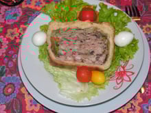 Pâté en croûte au porc et aux champignons
