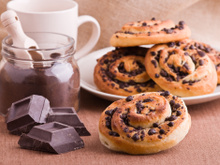 Escargots aux pépites de chocolat