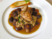 Filets de volaille au foie gras et morilles