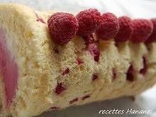 Bûche glacée, vanille framboises