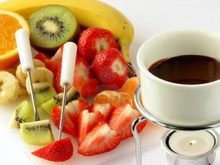 La fondue au chocolat allégée